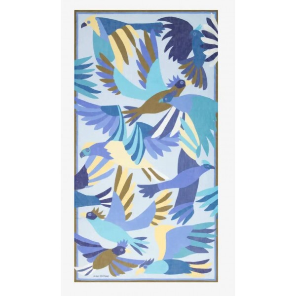 Inoui Editions medvilnės skara VOYAGE BLUE